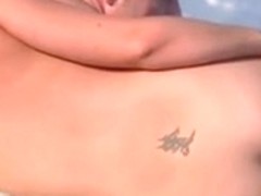 Nice ass, flat top at the nude beach 02