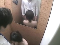 Innocent Asian shopping turns into changing room sex.