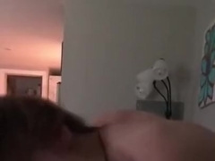 Morning blowjob by cute babe