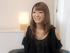 Yuria teases during her first Japanese porn castingÂ 