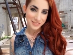Redhead girlfriend in POV pleasing her lovers cock