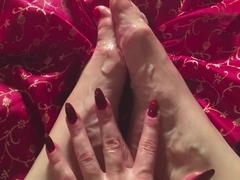 Sensual ASMR Feet Massage and FOOTJOB with dildos by HotwifeVenus