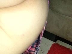 cum on my gf's ass while she's ###in