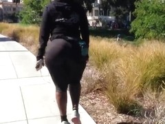 Ebony Gilf Booty Exercising