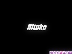 Rituko has dark vagina exposed