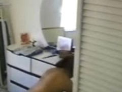 Undressing Asian girl caught on spy cam in the bathroom