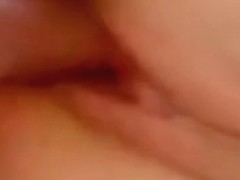 Homemade Creampie video of a man fucking his wifeÃ¢â‚¬â„¢s ass