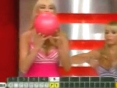 Hot upskirt video of a blond chick bowling