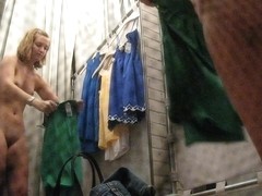 Blondie nude in changing room