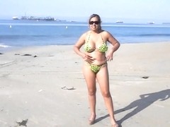 Nina Latina at the beach