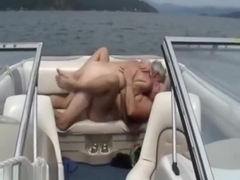 Real amateur swingers fucking on a boat