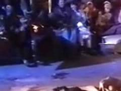 Anita Rinaldi having sex front of crowd of people