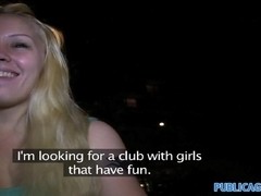 PublicAgent: Young blonde with a beautiful pussy fucks outside