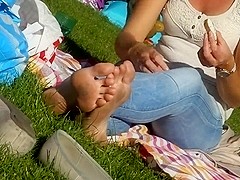 Candid Feet & Dirty Soles at the Park