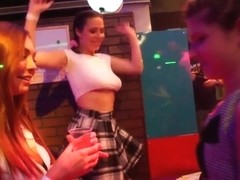 Bi pornstar clubbers fucks in public