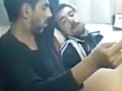 Egyptian bitch fuck between two men