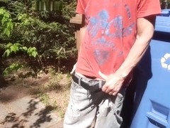 Outdoor wank in front of the street at the sight of everyone #4