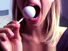 Lele, the college dream girl sucks a lolly and makes you cum. JOI countdown