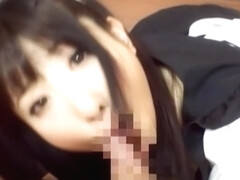 Arisa Nakano horny Asian teen serves her guy as a maid