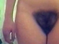 hairy pussy girl caught on hidden cam