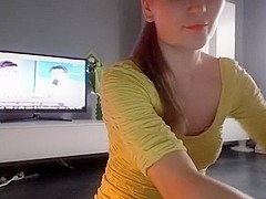 Fingering my slit on a webcam