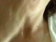 Horny wife private cumshot on tits