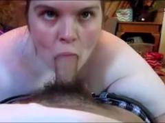 Nerdy Girl Shows Off Her Sucking Skills Sucking The Cum Out Of Horny Guy Dick Then Swallow