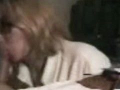 Mature teacher secretly blowing her younger student in the night