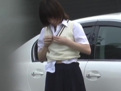 Japanese teenagers peeing