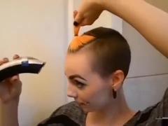 Girl Shaves head