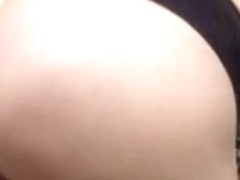 Latina girl spreading her butt for a fake dick to rub her cunt