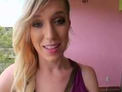 Blonde slut Maia Davis sucks Tyler Steel