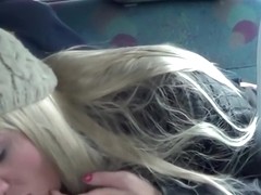 I give a blowjob in homemade blonde porn video clip