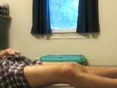 First vid--jerking off in a thunderstorm