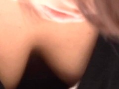 Stunning Asian boobs caught on tape during a downblouse
