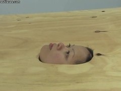 Face in the floor - foot worship and face trampling