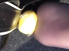 Crushing egg in my wonderful slingbacks