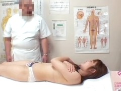 Lovely Japanese filled with pecker in voyeur massage video