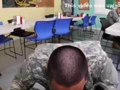 Army man gets gay blowjob naked sexy