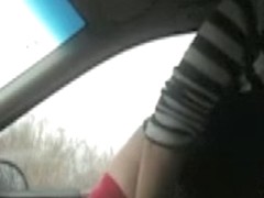 Hidden Video in Car Hooker Secretly Filmed Blowing Cock