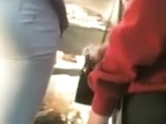Candid Camera in Public Store Films Perfect Fit Ass in Jeans