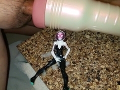 Cum on figurine fetish. Spider Gwen. Gwen Stacy