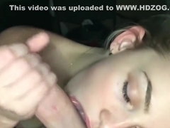 Blonde teen gives HD POV Blowjob