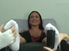 Sabrina Tickled In Socks