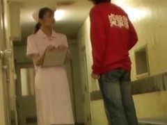 Man voyeurs hot white panty sharking the nurse skirt