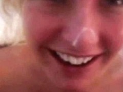 POV blowjob footage of my sexy busty girlfriend