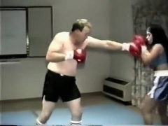FTV Tara Titanium vs Gene mixed topless boxing