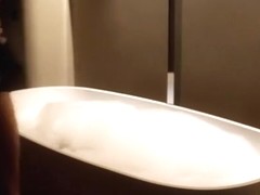 Rammed my appealing and hot slut over the sexy tub