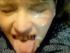 Bawdy facial cumshots in slo-motion compilation!