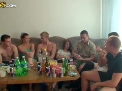 Hardcore college orgy with the horny students gone wild casting Dana, Janet and others